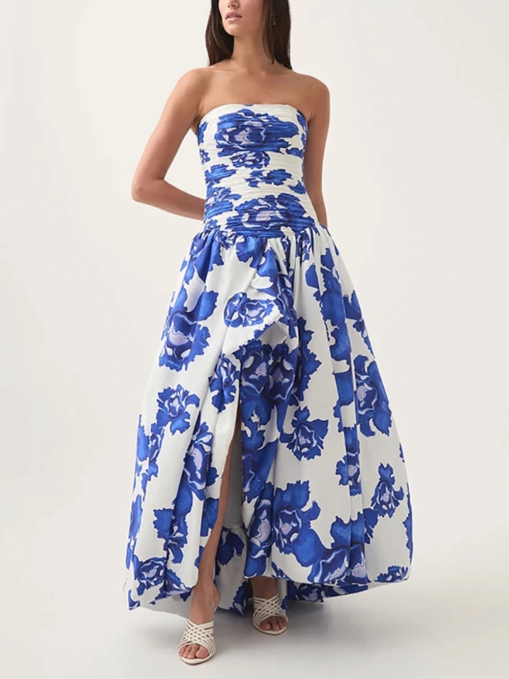 Roses Rue Bel Dress L - Blue - Ships in 48 Hours